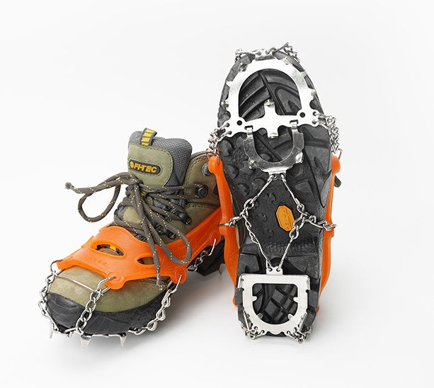 Non-Slip Snow Shoe Covers With Steel Nail Chain Grip