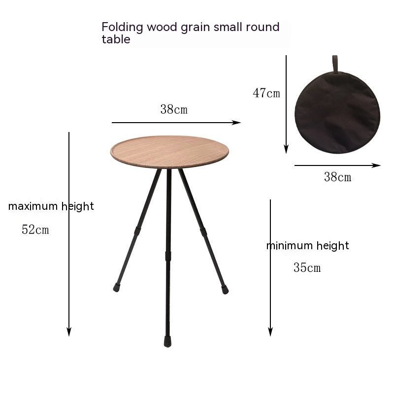 Folding Aluminum Alloy Outdoor Camping Tripod Table