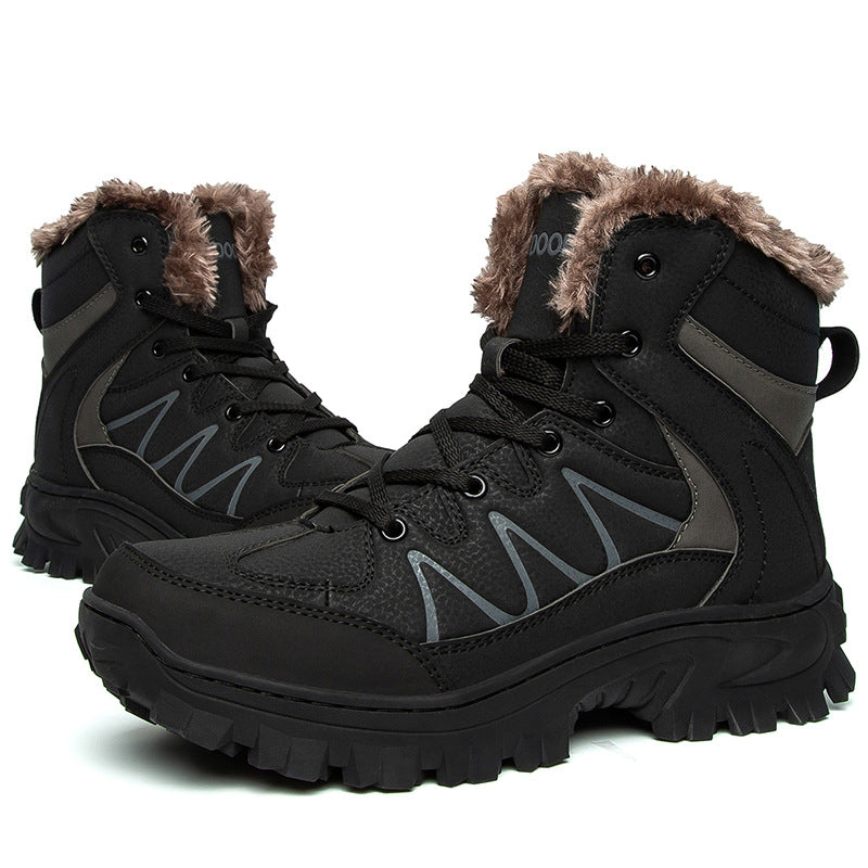 Men's Plus Size Warm High-Top Outdoor Cotton Shoes