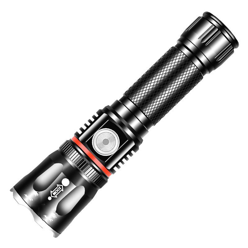 T6 Telescopic Multifunctional Strong Light Outdoor Camping Flashlight