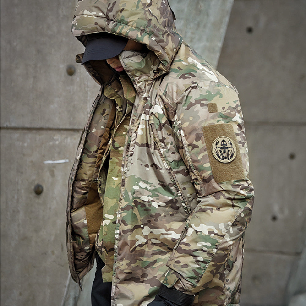 Waterproof Warm Camouflage Cotton Jacket For Outdoor Use