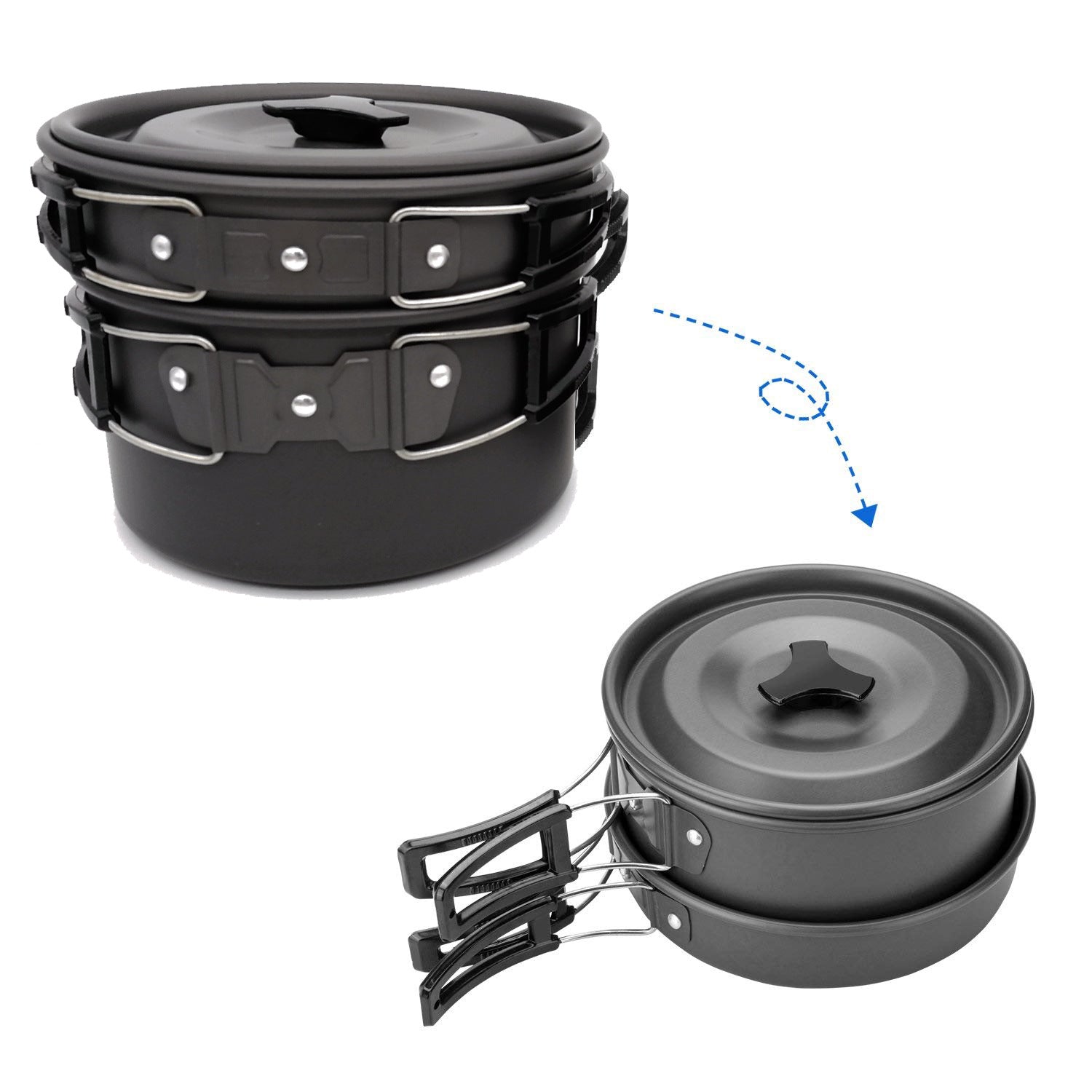 Outdoor Camping Cookware Set For Travel Hiking And Picnic