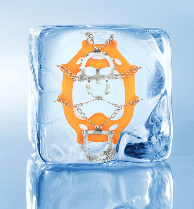 Non-Slip Snow Shoe Covers With Steel Nail Chain Grip