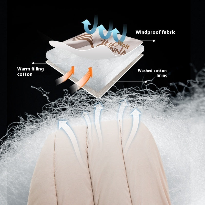 Double Sleeping Bag With Thickened Cold Protection For Camping