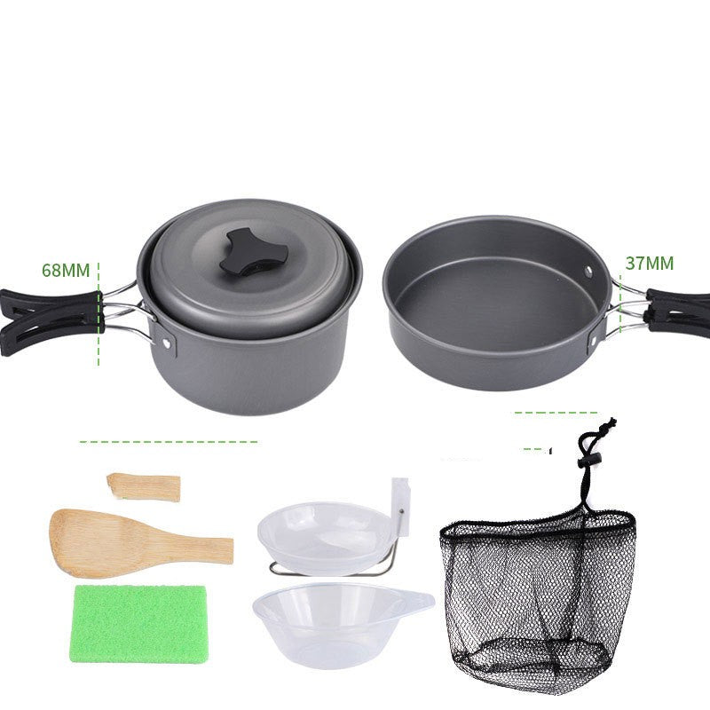 Aluminum Alloy Outdoor Camping Single Pot