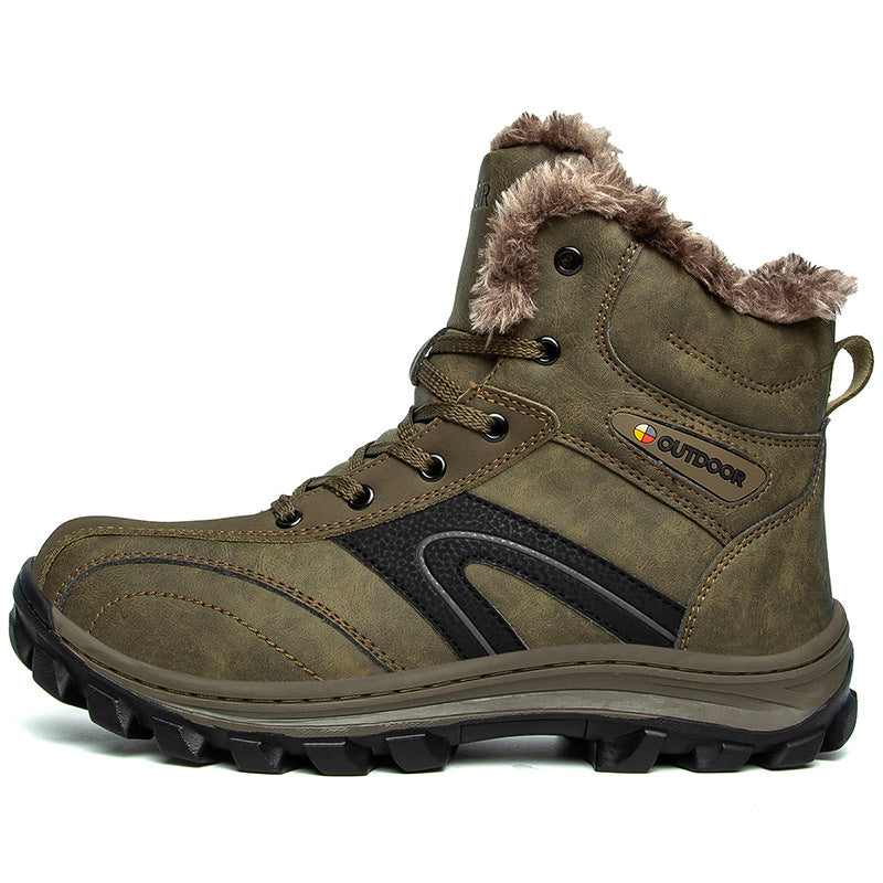 Plus Size Winter Velvet Warm Cotton Hiking Boots