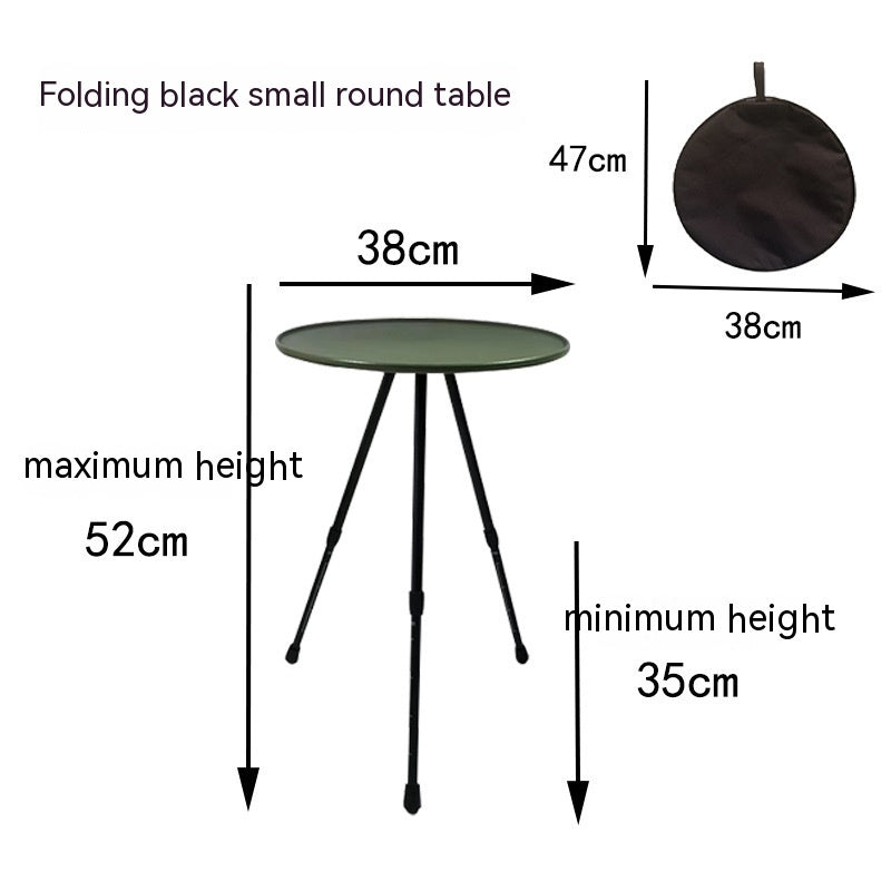 Folding Aluminum Alloy Outdoor Camping Tripod Table