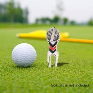 Golf Green Fork With Ball Marker Golf Accessories Support Tool