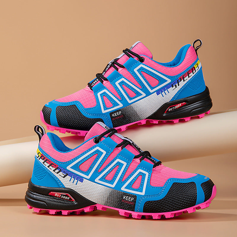 Breathable Large Size Front Lace-Up Hiking Shoes