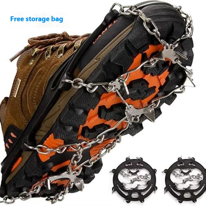 Stainless Steel Chain Crampons For Snow Climbing And Hiking Shoes