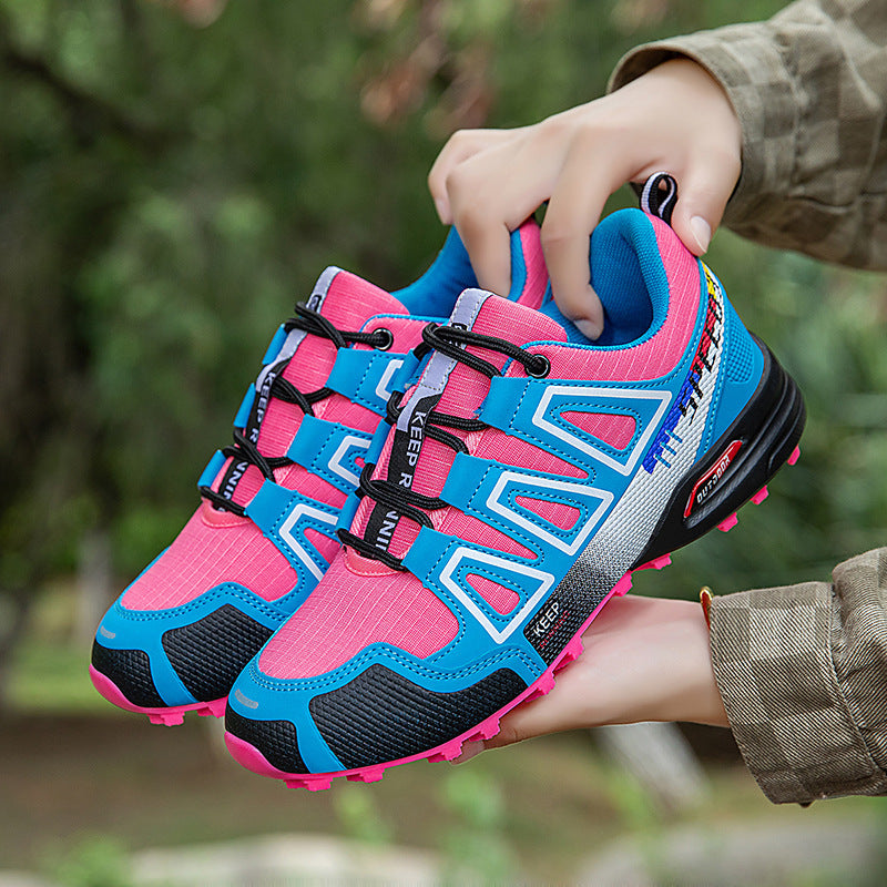 Breathable Large Size Front Lace-Up Hiking Shoes