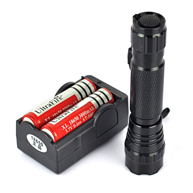 High-Power Long-Range Rechargeable LED Outdoor Flashlight