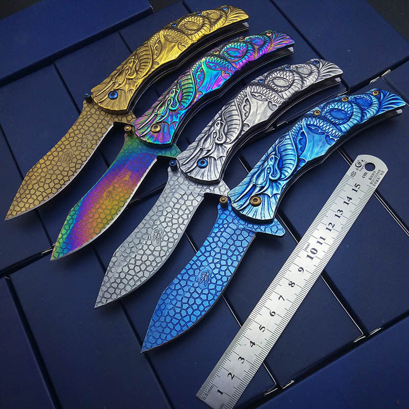 Stainless Steel Portable Folding Camping And Household Fruit Knife