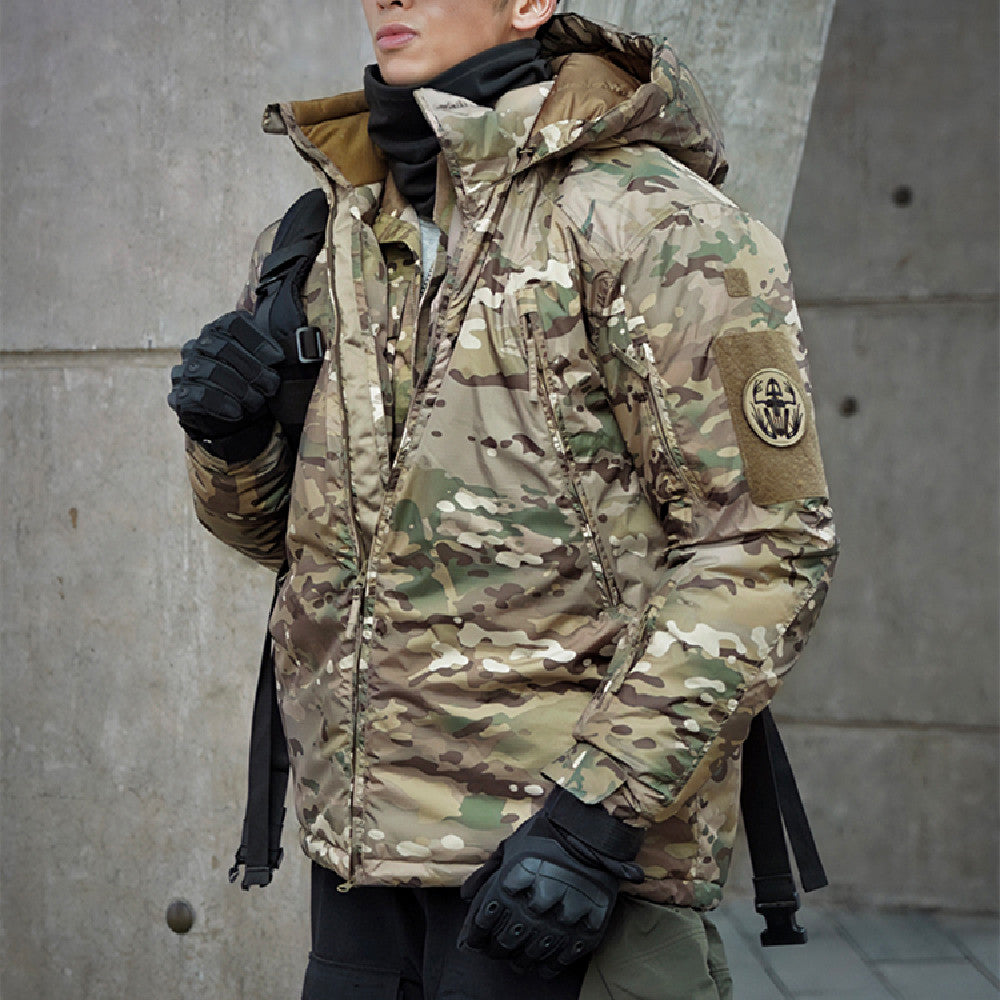 Waterproof Warm Camouflage Cotton Jacket For Outdoor Use