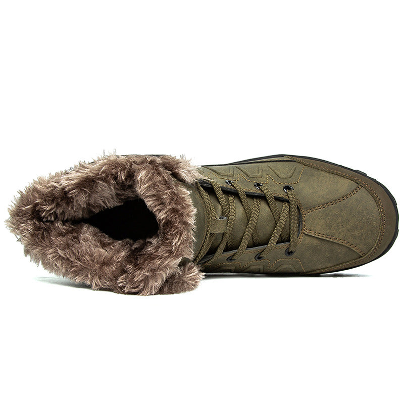 Men's Plus Size Warm High-Top Outdoor Cotton Shoes