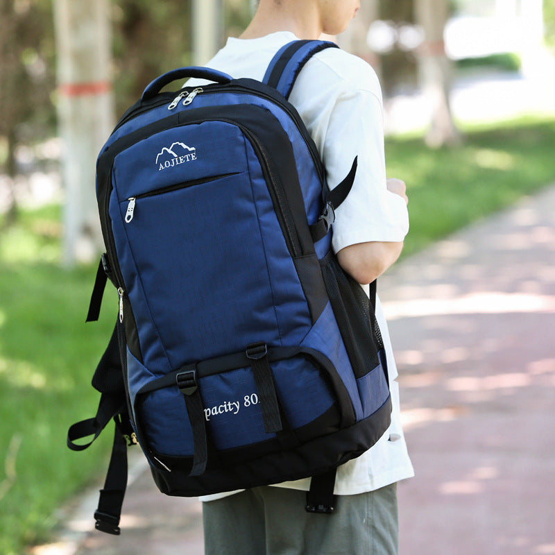 60L Double Shoulder Men's Travel Hiking Backpack Large Capacity