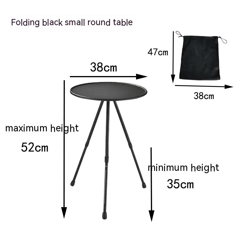 Folding Aluminum Alloy Outdoor Camping Tripod Table