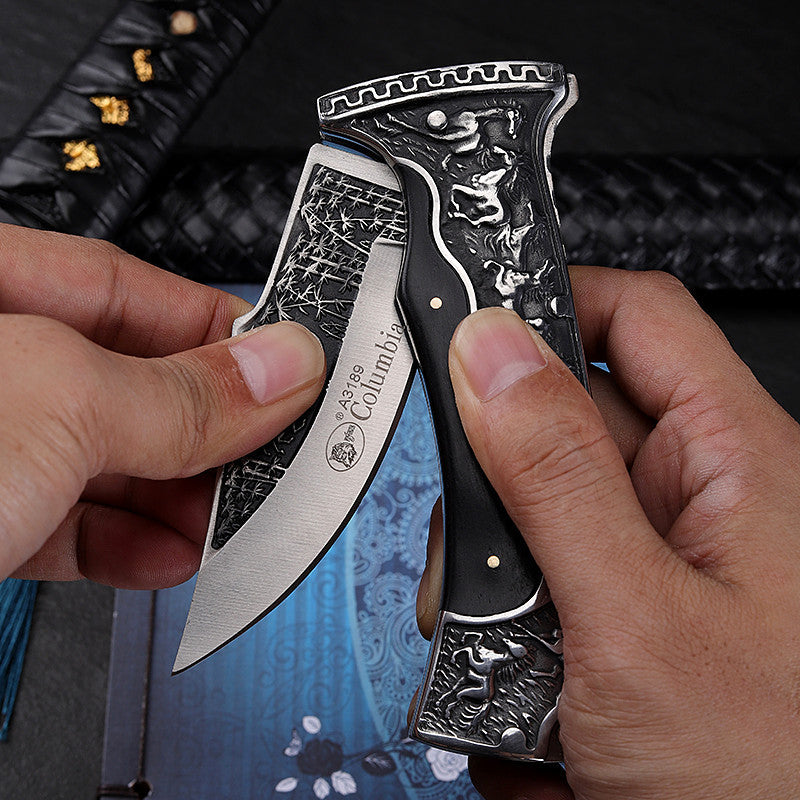 Wilderness Survival Folding Pocket Outdoor Knife