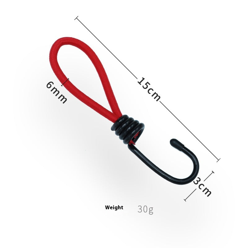 15cm Elastic Rope Buckle Outdoor Camping Tent Binding Strap