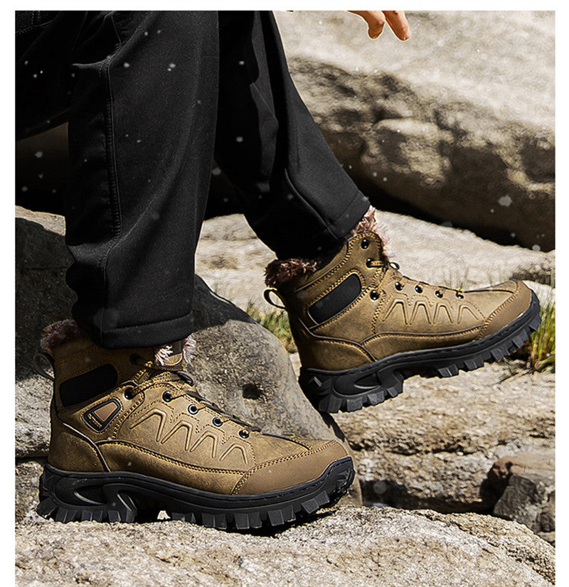 Men's Plus Size Warm High-Top Outdoor Cotton Shoes