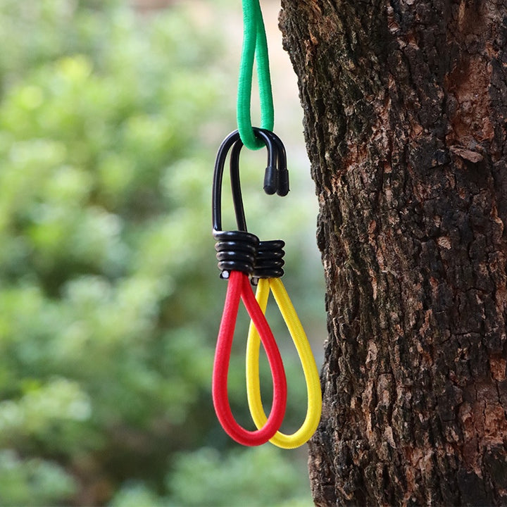 15cm Elastic Rope Buckle Outdoor Camping Tent Binding Strap
