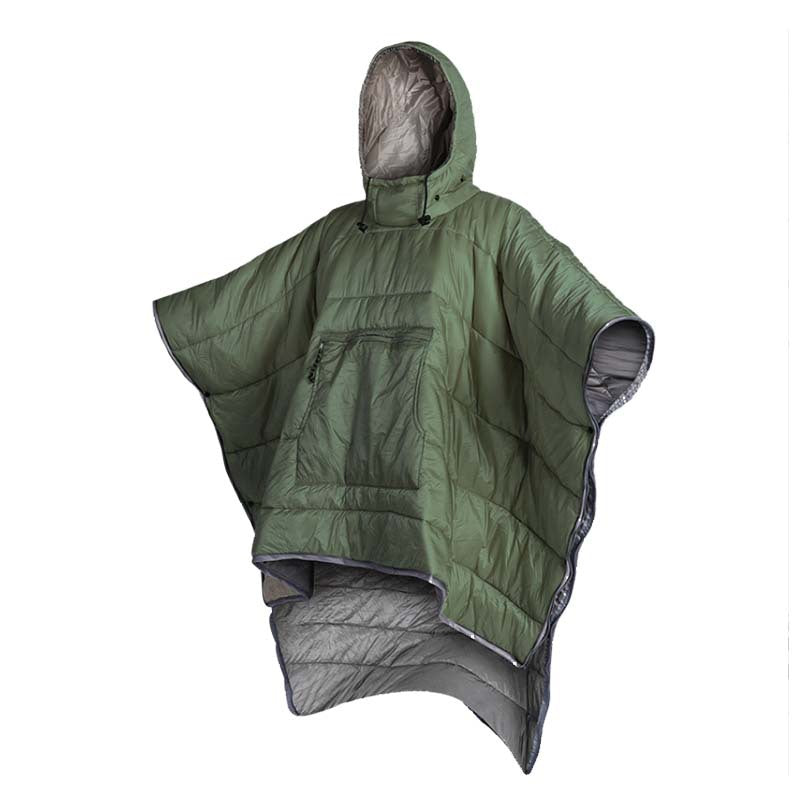 Outdoor Wearable Cloak Sleeping Bag Camping Cape Shawl Blanket