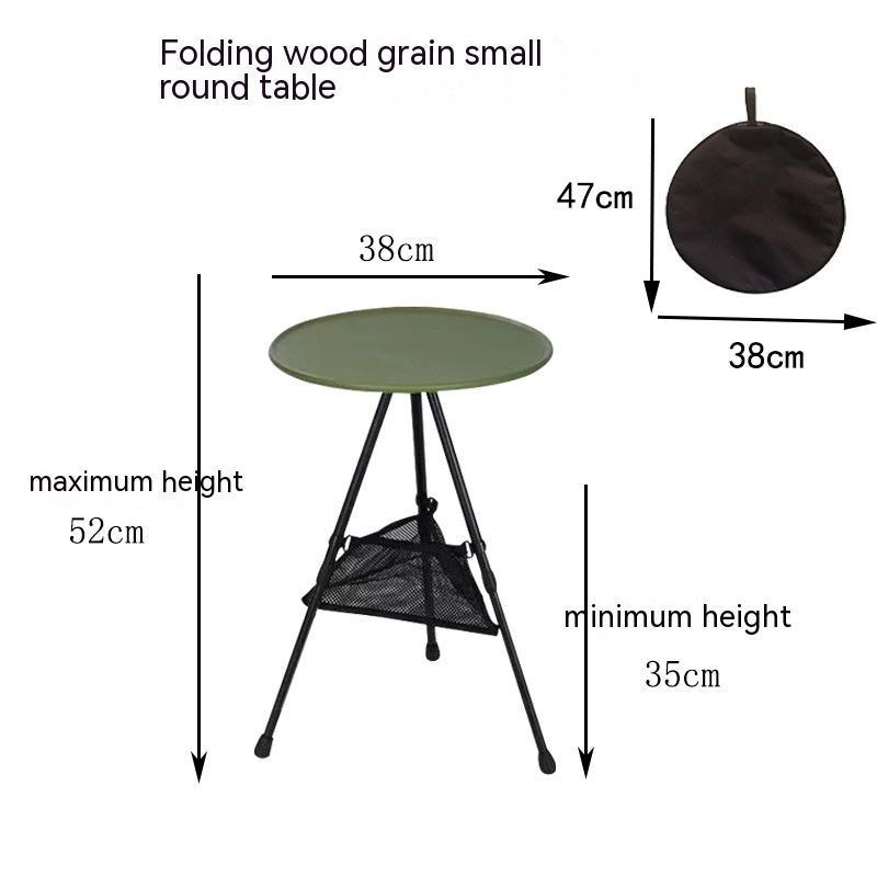 Folding Aluminum Alloy Outdoor Camping Tripod Table