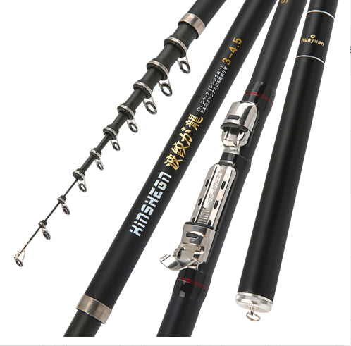 Light Hard Carbon Dual-Purpose Sea And Hand Fishing Rod Set