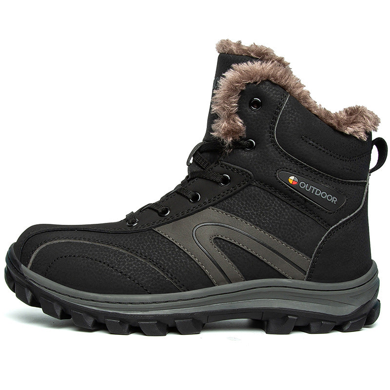 Plus Size Winter Velvet Warm Cotton Hiking Boots