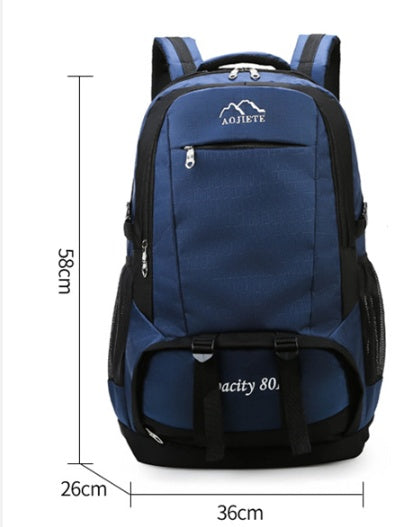 60L Double Shoulder Men's Travel Hiking Backpack Large Capacity