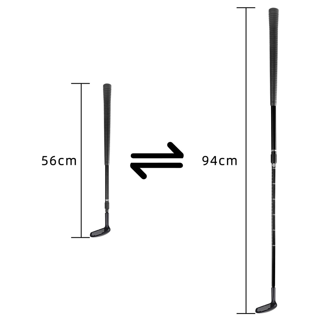 Double-Sided Zinc Alloy Telescopic Golf Club