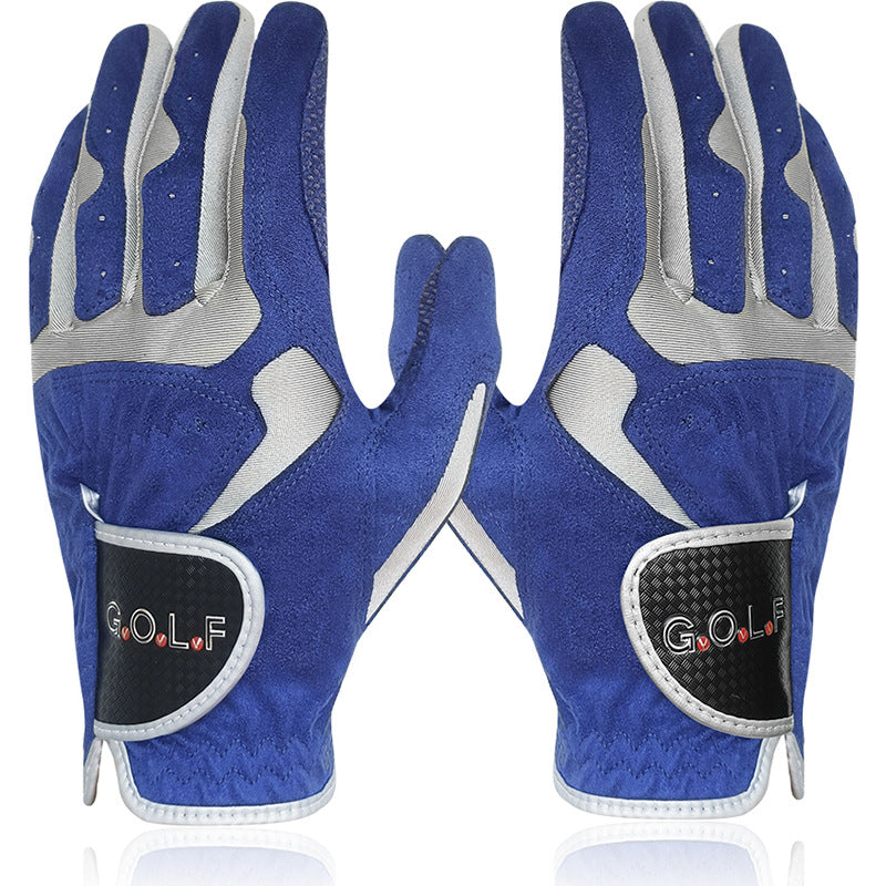 Breathable Microfiber Golf Gloves With Non-Slip Grip Particles