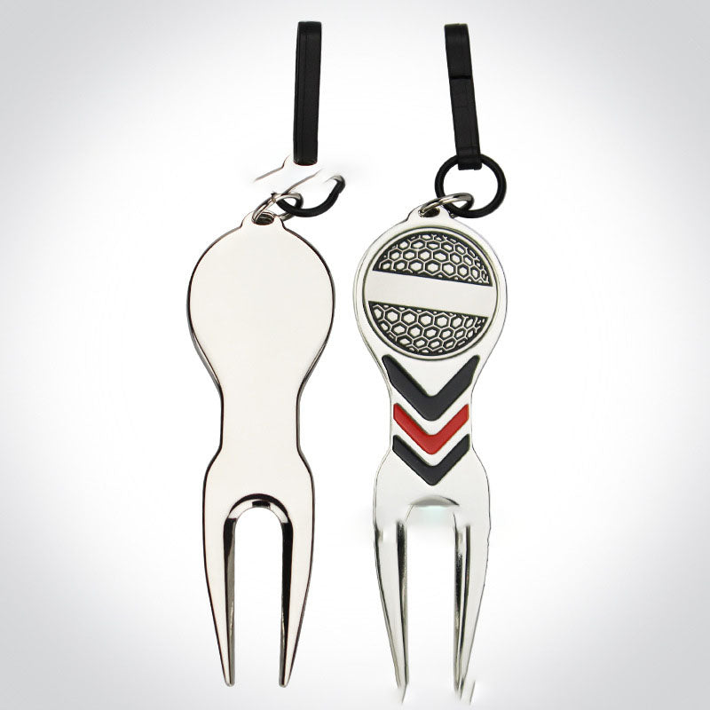 Golf Green Fork With Ball Marker Golf Accessories Support Tool