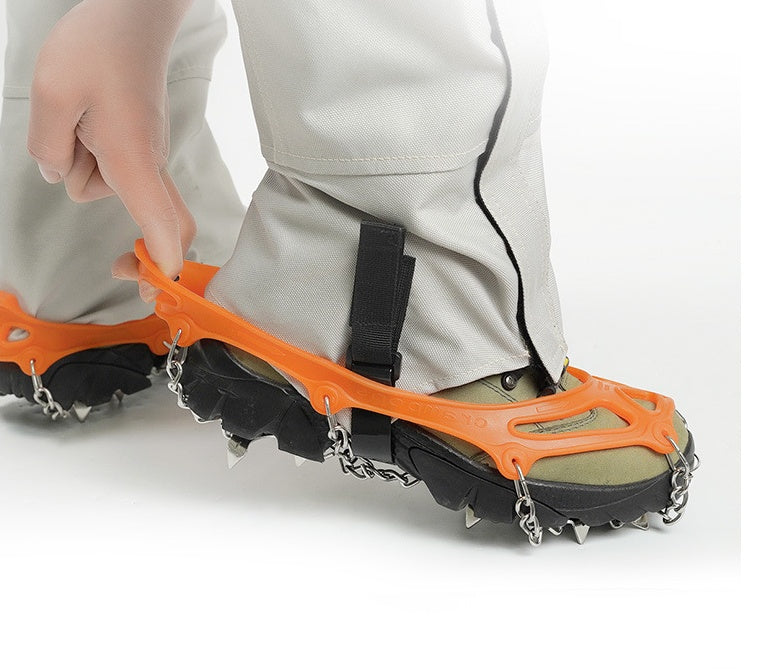 Non-Slip Snow Shoe Covers With Steel Nail Chain Grip