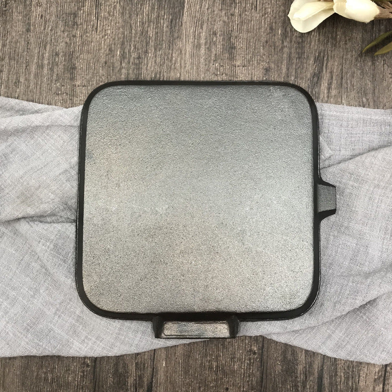 Cast Iron Folding Camping Skillet Pan For Steak Cooking