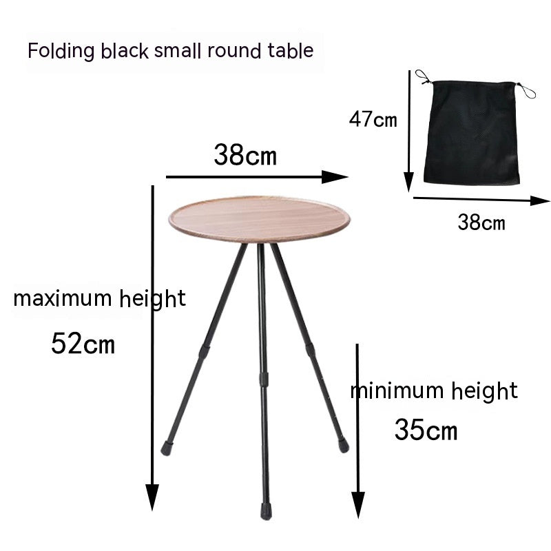 Folding Aluminum Alloy Outdoor Camping Tripod Table