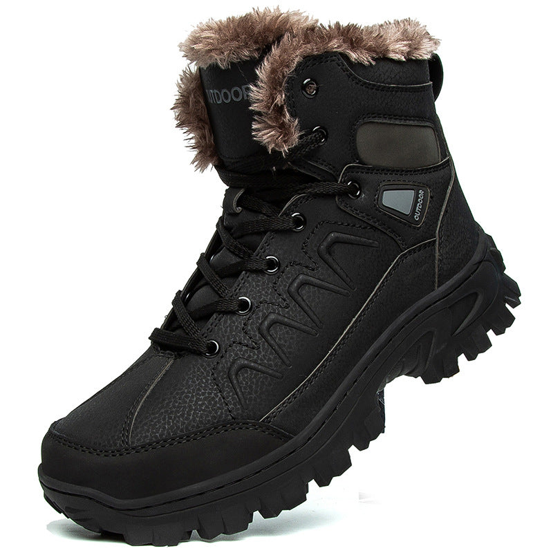 Men's Plus Size Warm High-Top Outdoor Cotton Shoes