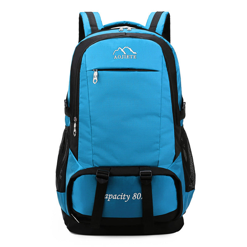 60L Double Shoulder Men's Travel Hiking Backpack Large Capacity