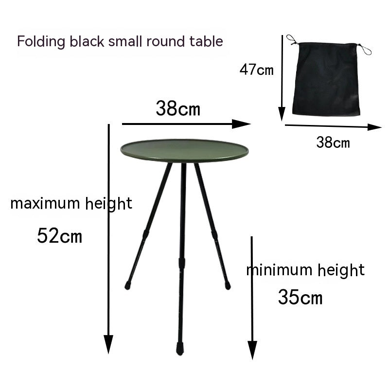 Folding Aluminum Alloy Outdoor Camping Tripod Table