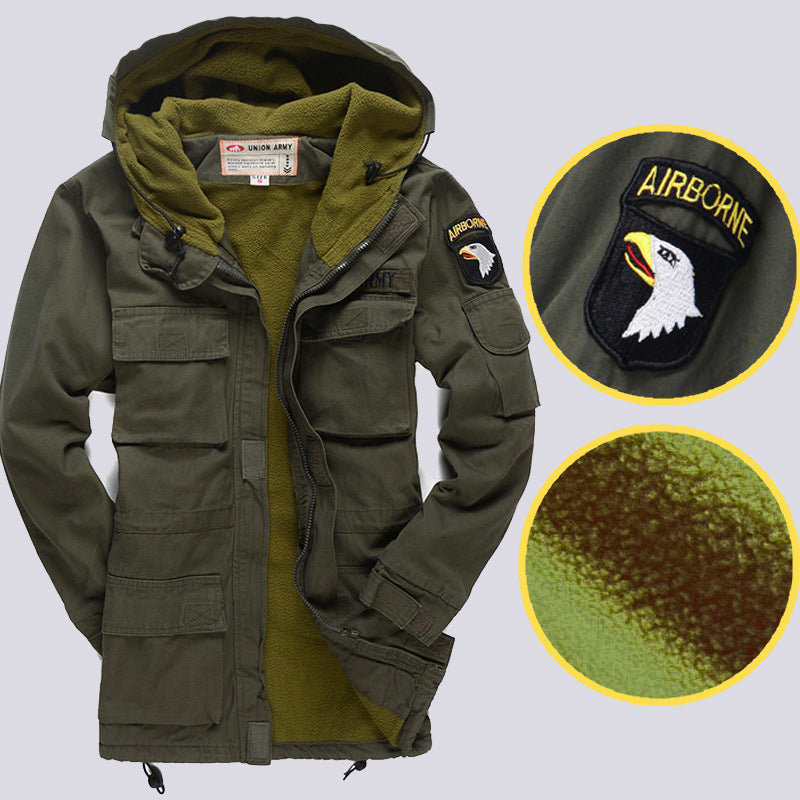 Men’s Camouflage Cotton Casual Warm Windbreaker Jacket