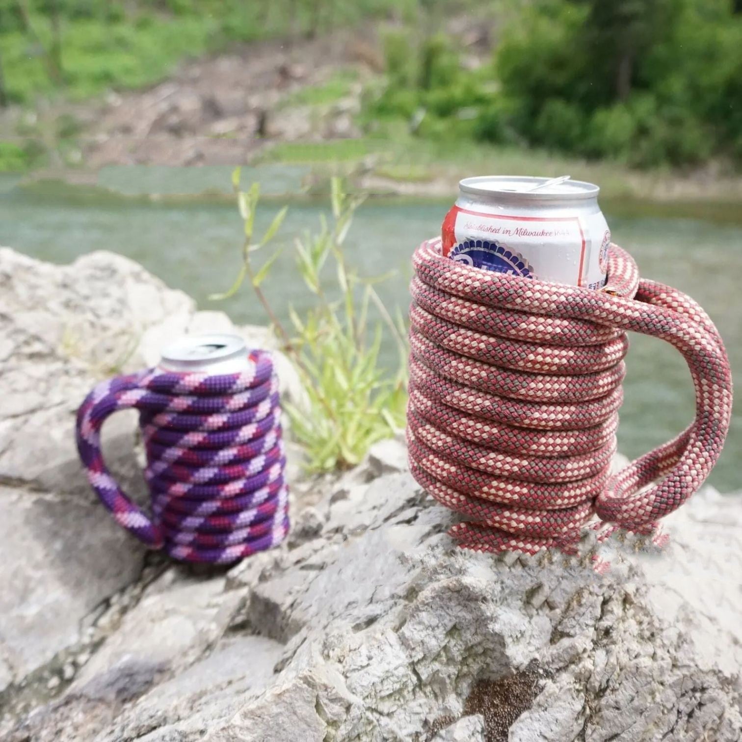 Recycled Rock Climbing Rope Cozy Holder Can Wrap